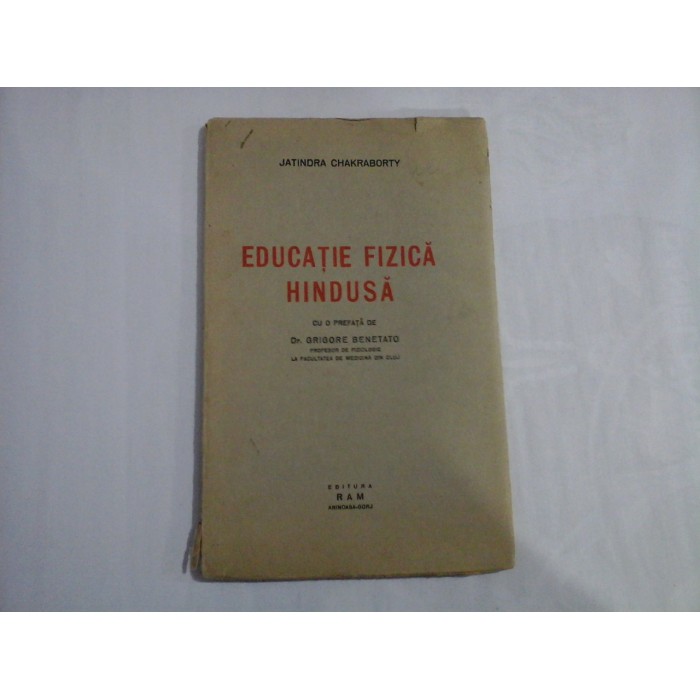 EDUCATIE FIZICA HINDUSA - JATINDRA CHAKRABORTY